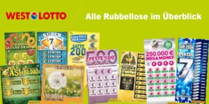 Westlotto Rubbellose im Überblick Losrubbeln